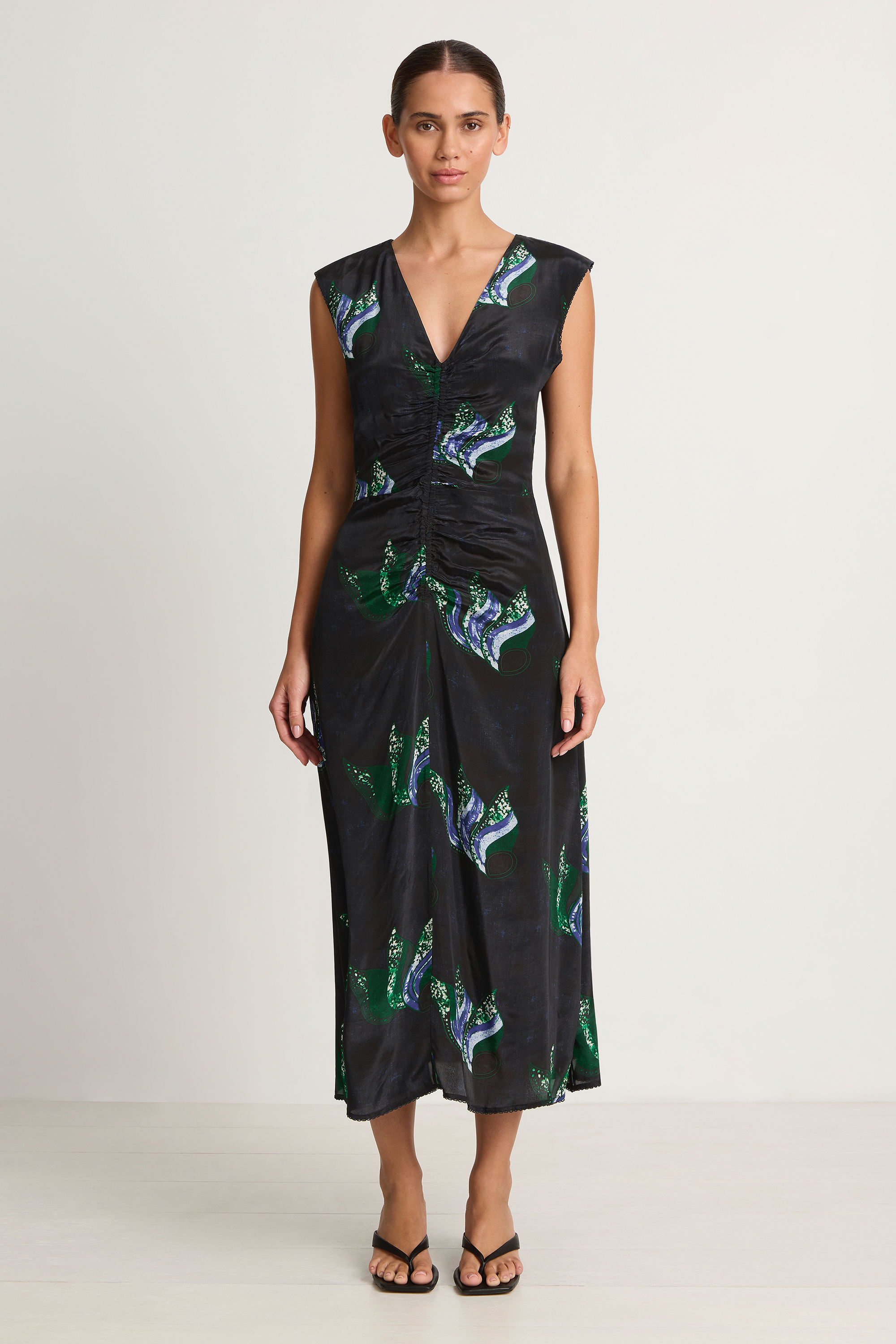 Maria Cher Melrose Tora Midi Dress - Blue