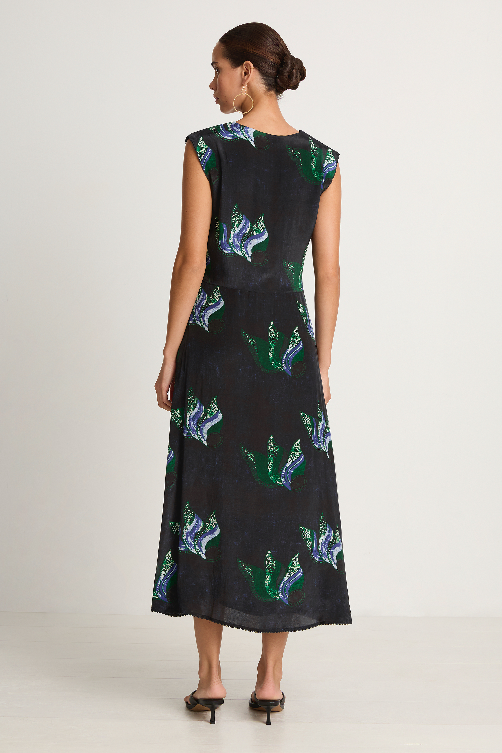 Maria Cher Melrose Tora Midi Dress - Blue