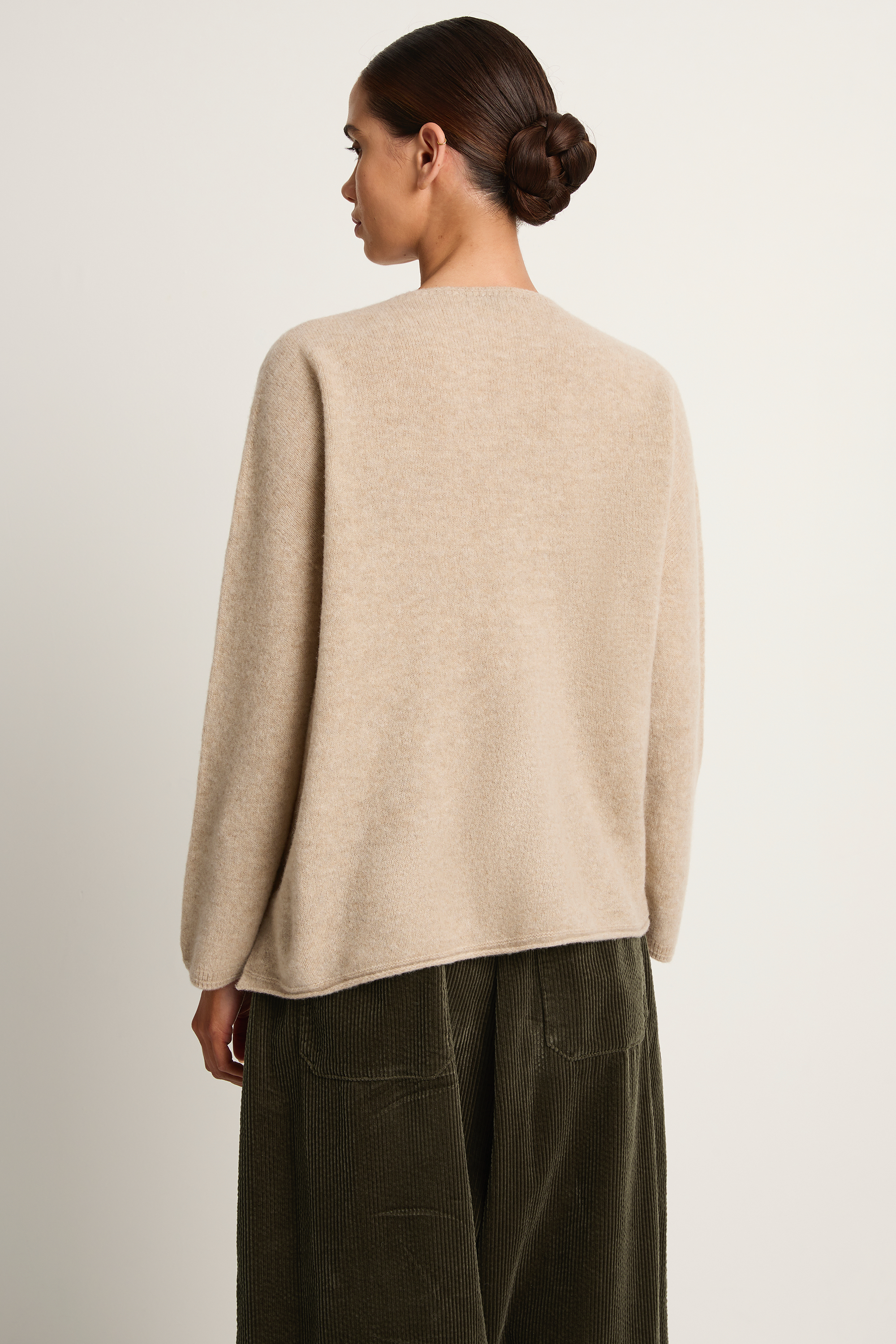 Pas De Calais Fine Wool Crewneck Pullover - Beige