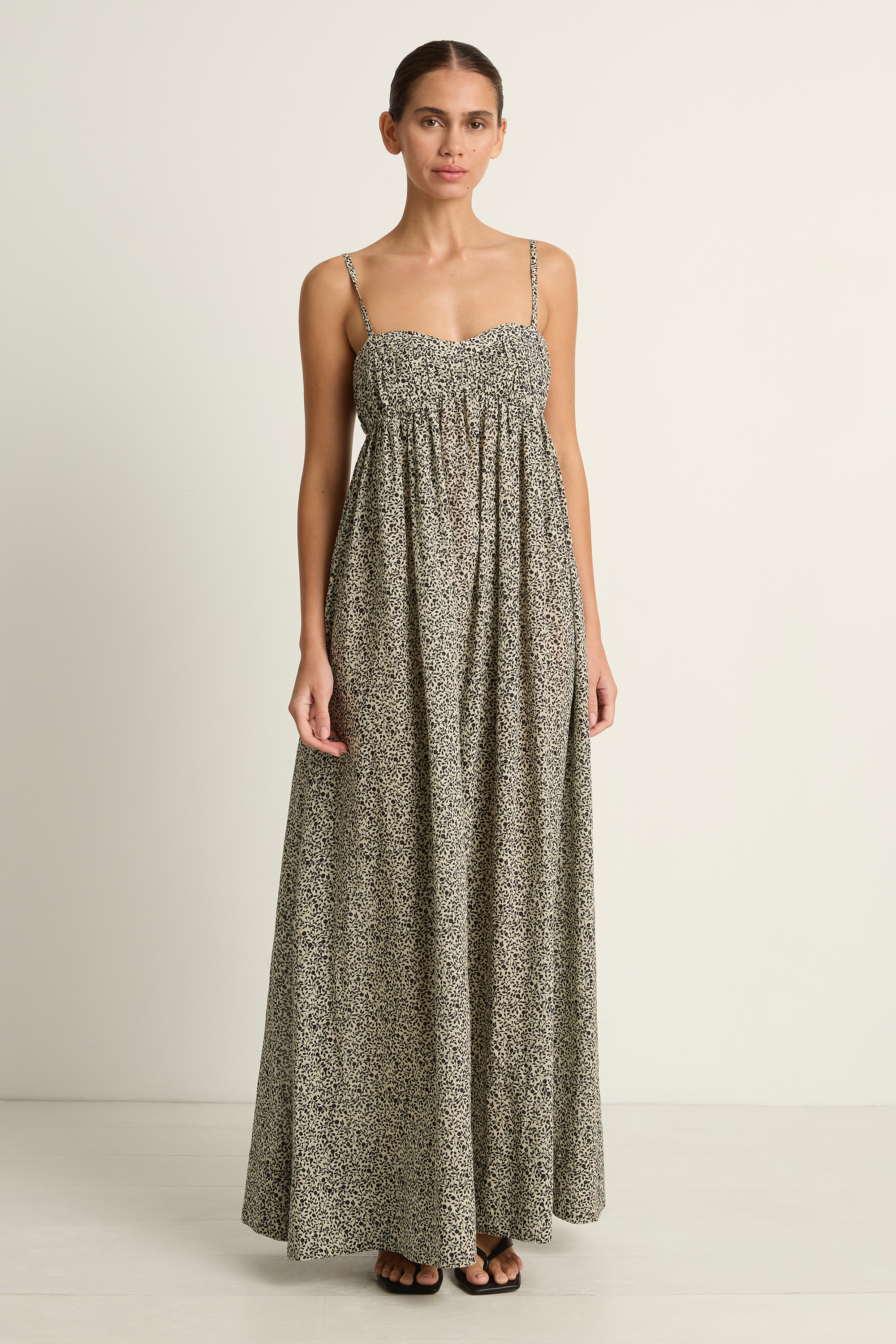 Peony Everlasting Maxi Dress - Foliage