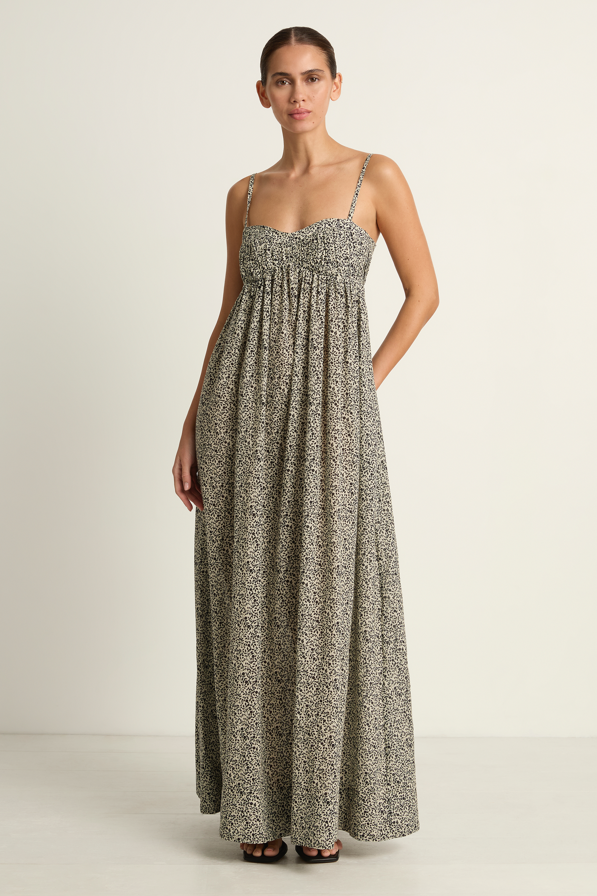 Peony Everlasting Maxi Dress - Foliage