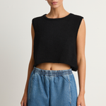 Shaina Mote Alba Pant Medium Blue & Brisa Top Black