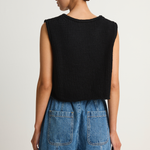 Shaina Mote Alba Pant Medium Blue & Brisa Top Black