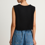 Shaina Mote Alba Pant Medium Blue & Brisa Top Black