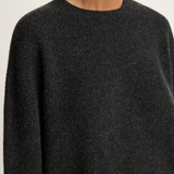 Pas De Calais Cashmere Crew Neck Knit Pullover - Charcoal