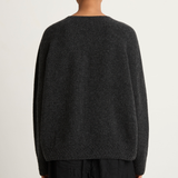 Pas De Calais Cashmere Crew Neck Knit Pullover - Charcoal