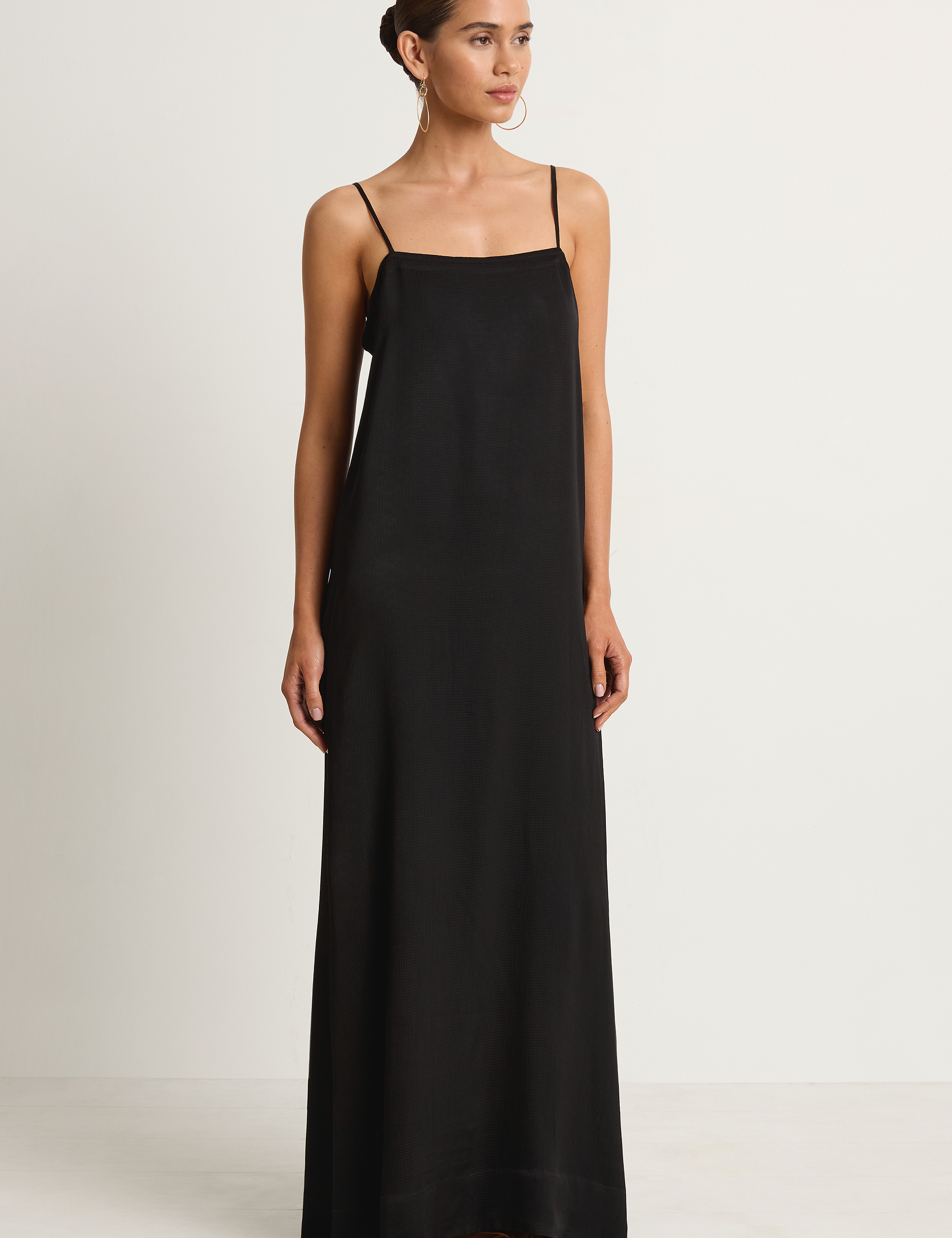 BONDI BORN Ardea Slip Dress - Black