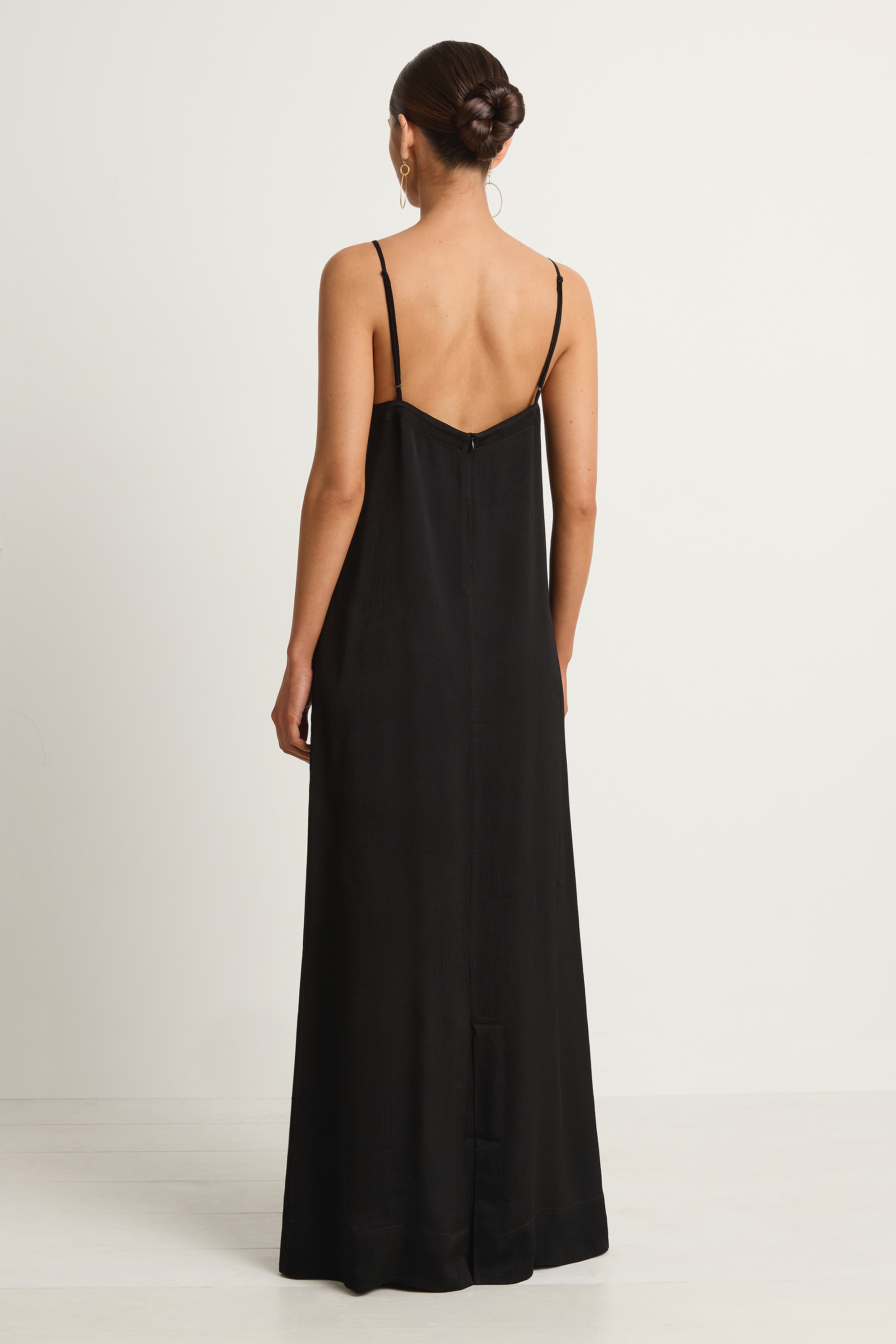 BONDI BORN Ardea Slip Dress - Black
