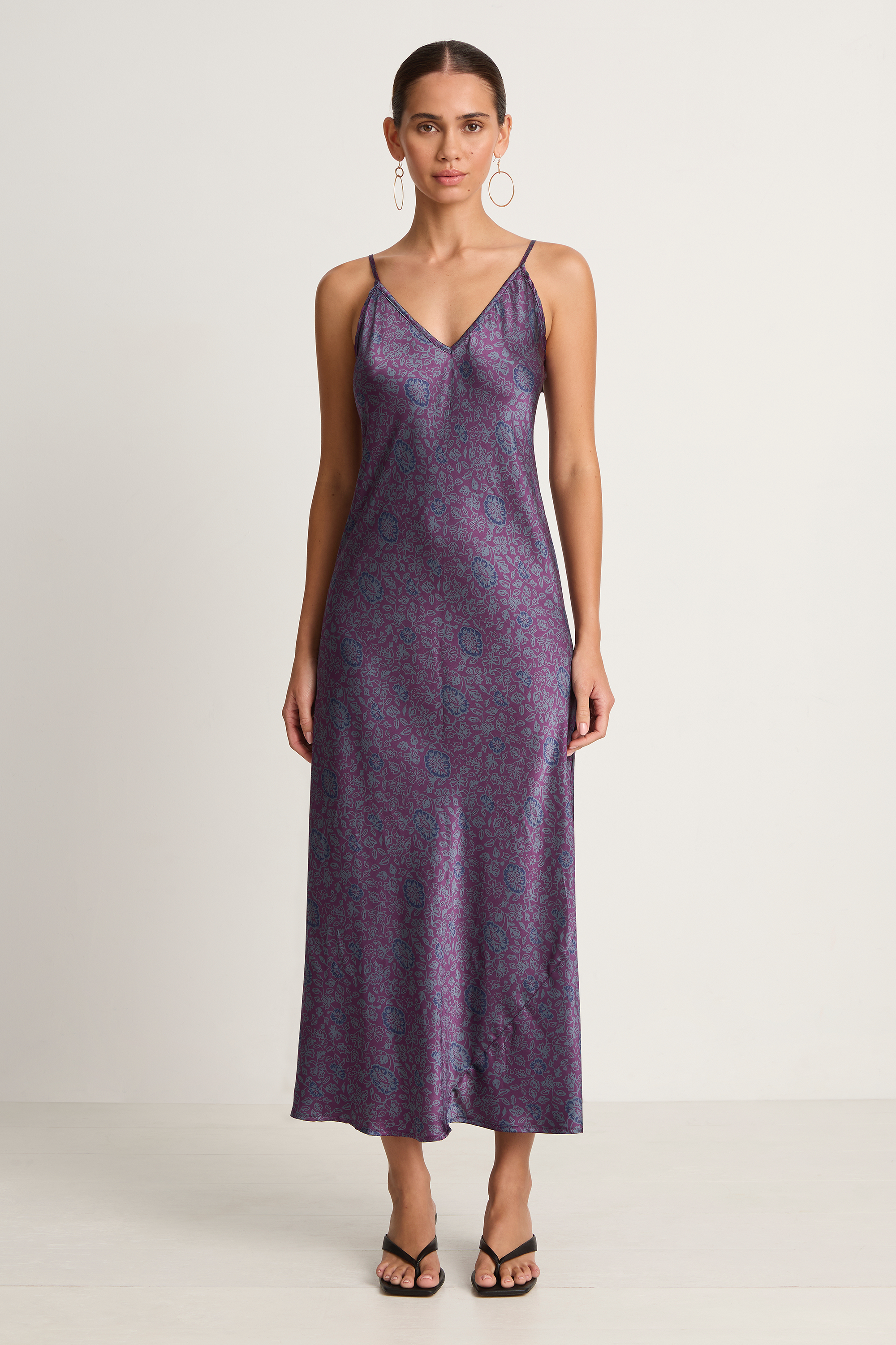 Natalie Martin Dakota Dress - Heritage Floral Amethyst