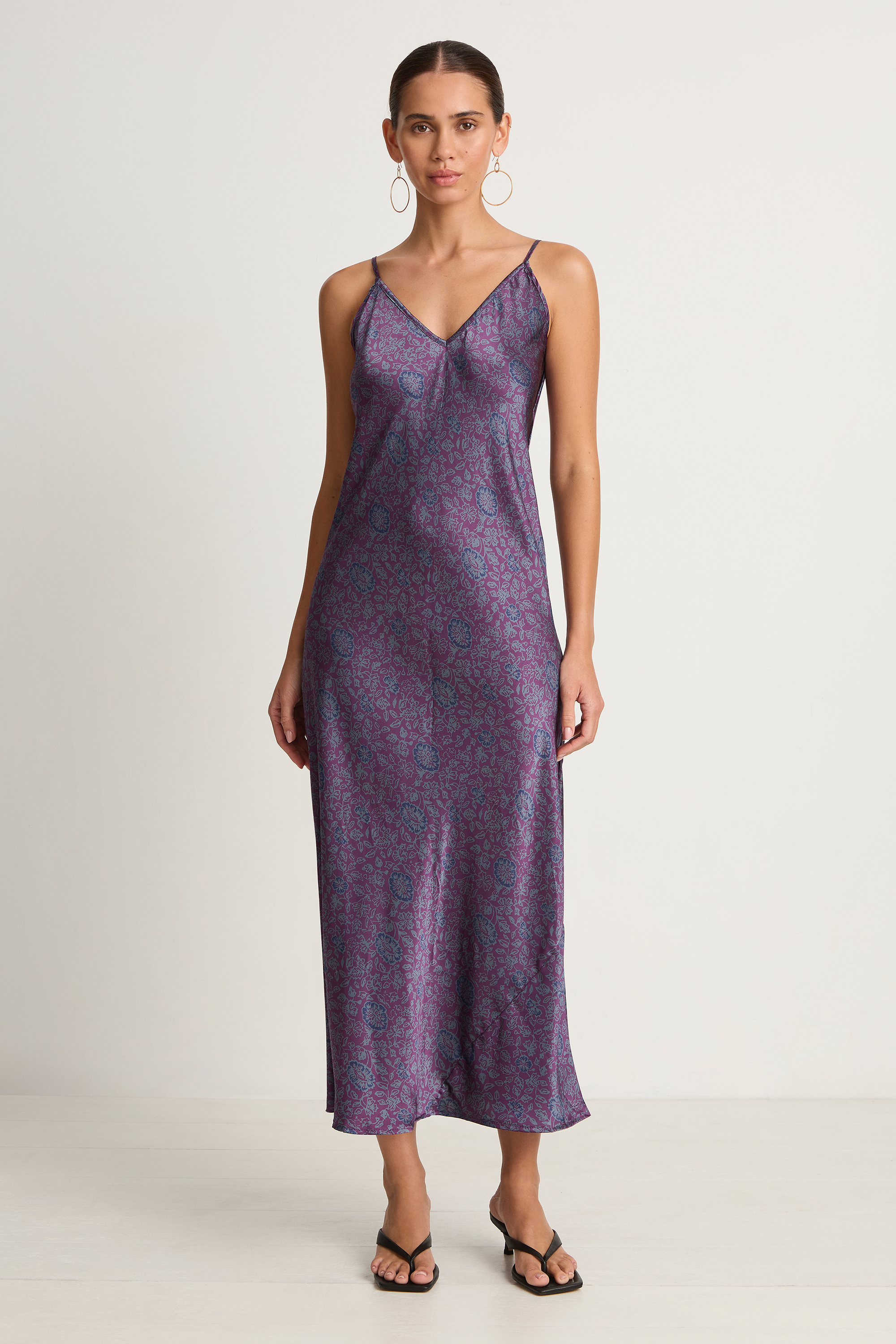 Natalie Martin Dakota Dress - Heritage Floral Amethyst