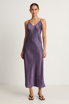 Natalie Martin Dakota Dress - Heritage Floral Amethyst