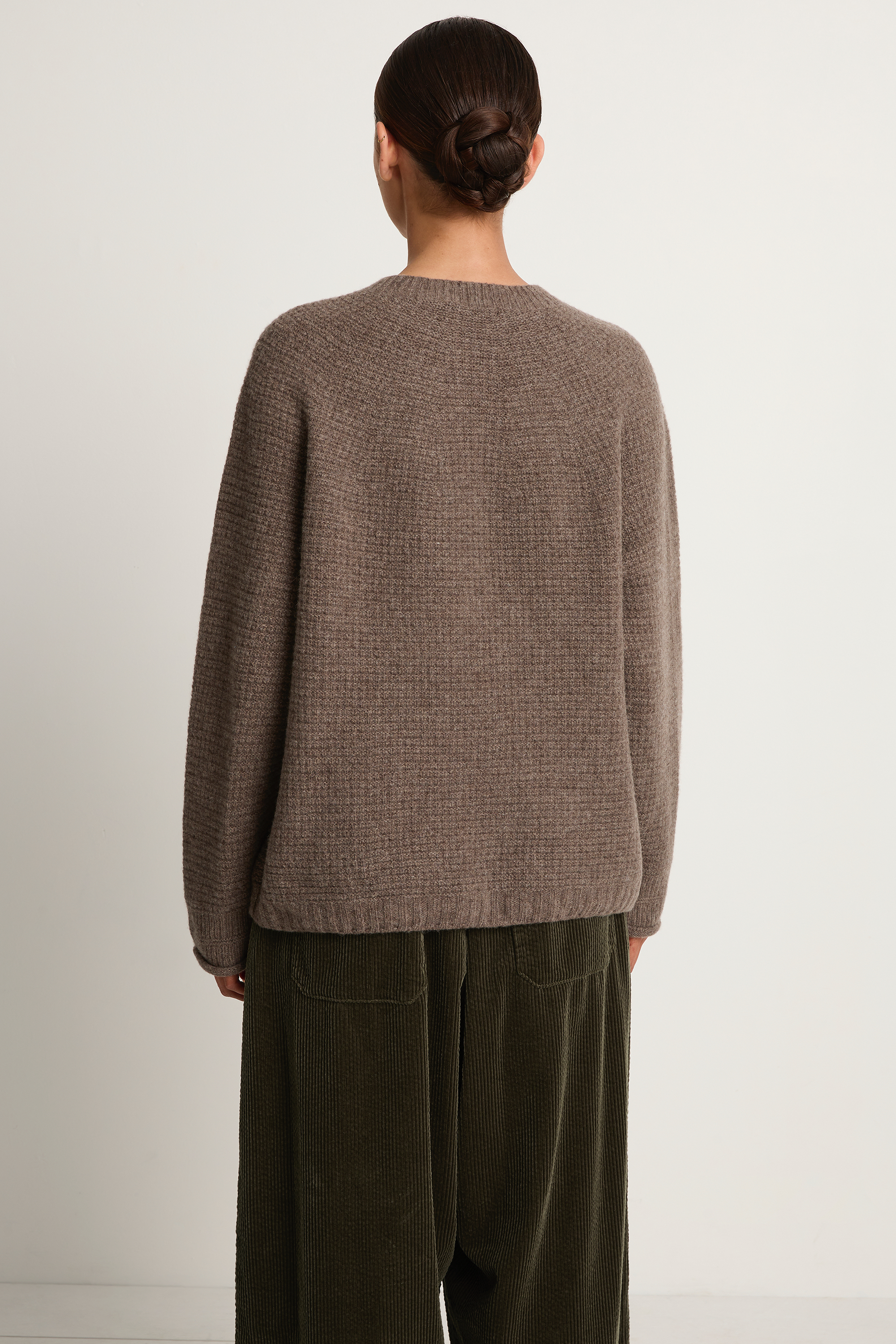 Pas De Calais Cashmere Blend Lambs Wool Pullover - Greige