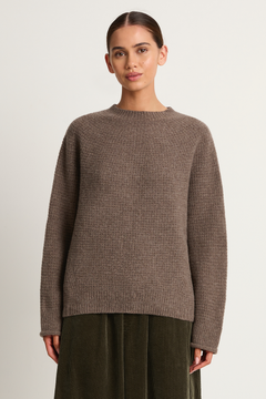 Pas De Calais Cashmere Blend Lambs Wool Pullover - Greige
