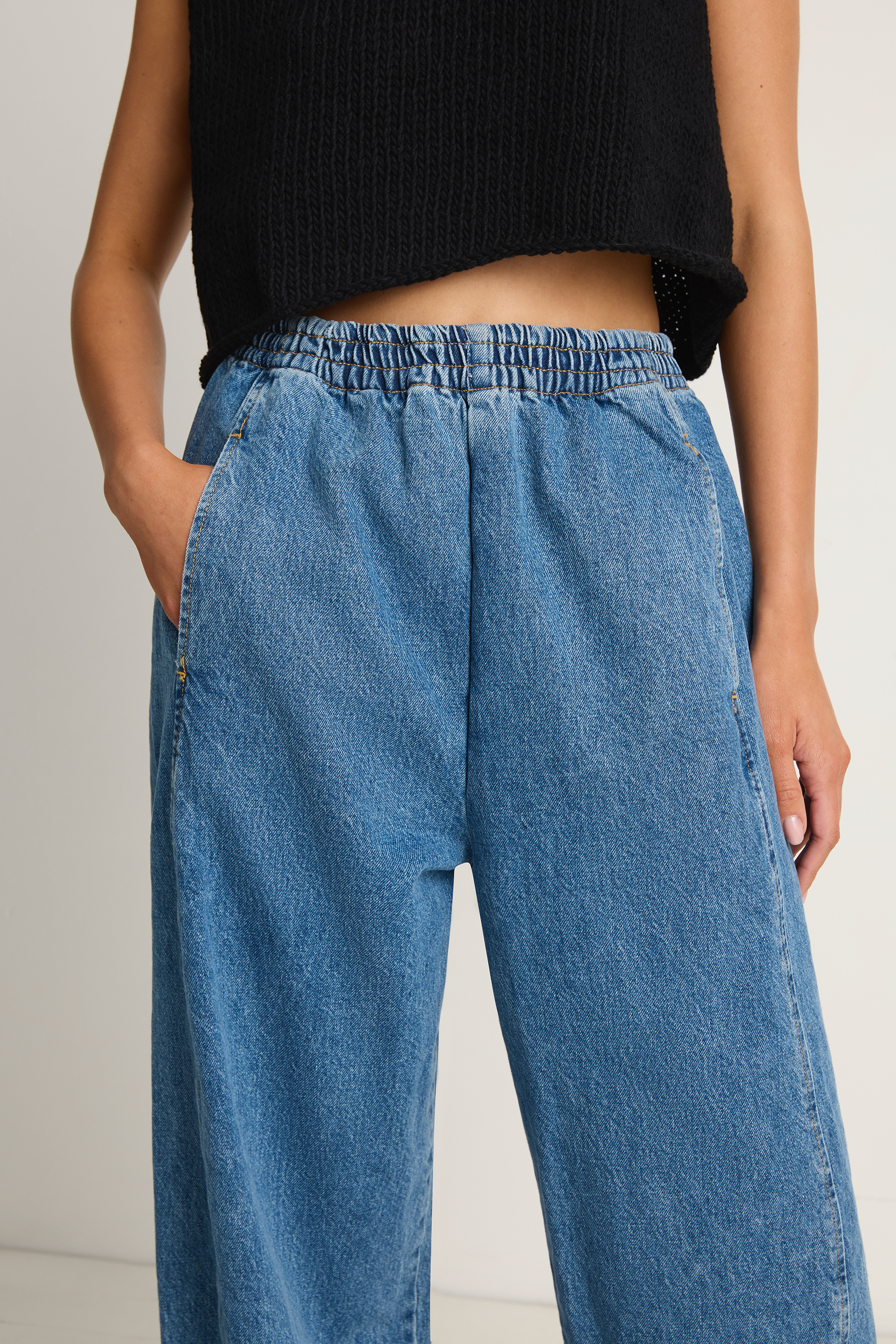 Shaina Mote Alba Pant Medium Blue