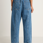 Shaina Mote Alba Pant Medium Blue & Brisa Top Black