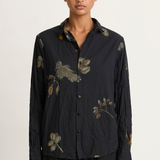 Pas De Calais Secret Forest Print Blouse - Black