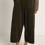 Pas De Calais Corduroy Sarrouel Pants - Khaki