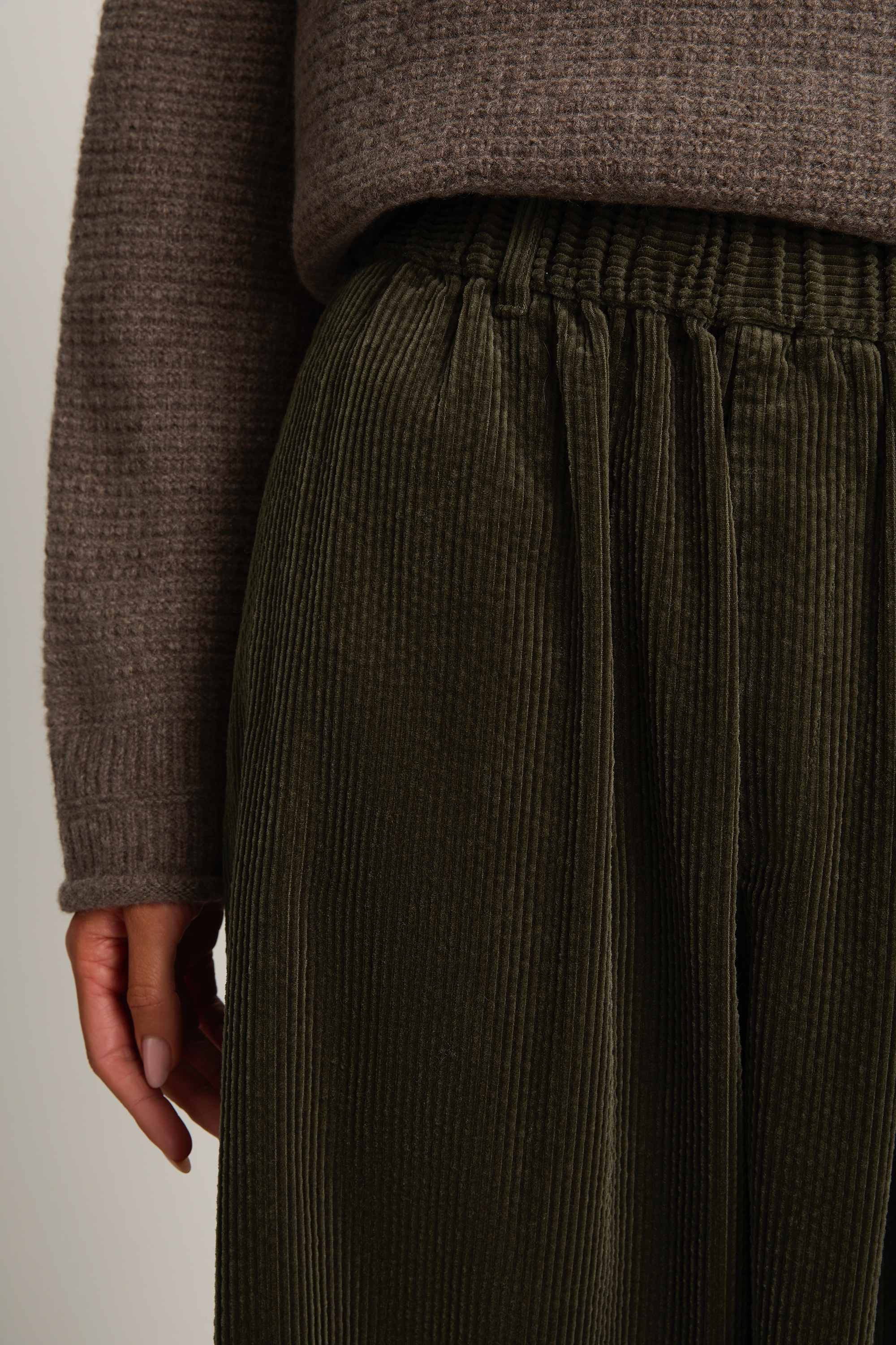 Pas De Calais Cashmere Blend Lambs Wool Pullover - Greige