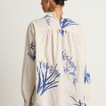 Pas De Calais Japonism Flower Print Blouse - Ivory