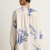 Pas De Calais Japonism Flower Print Blouse - Ivory