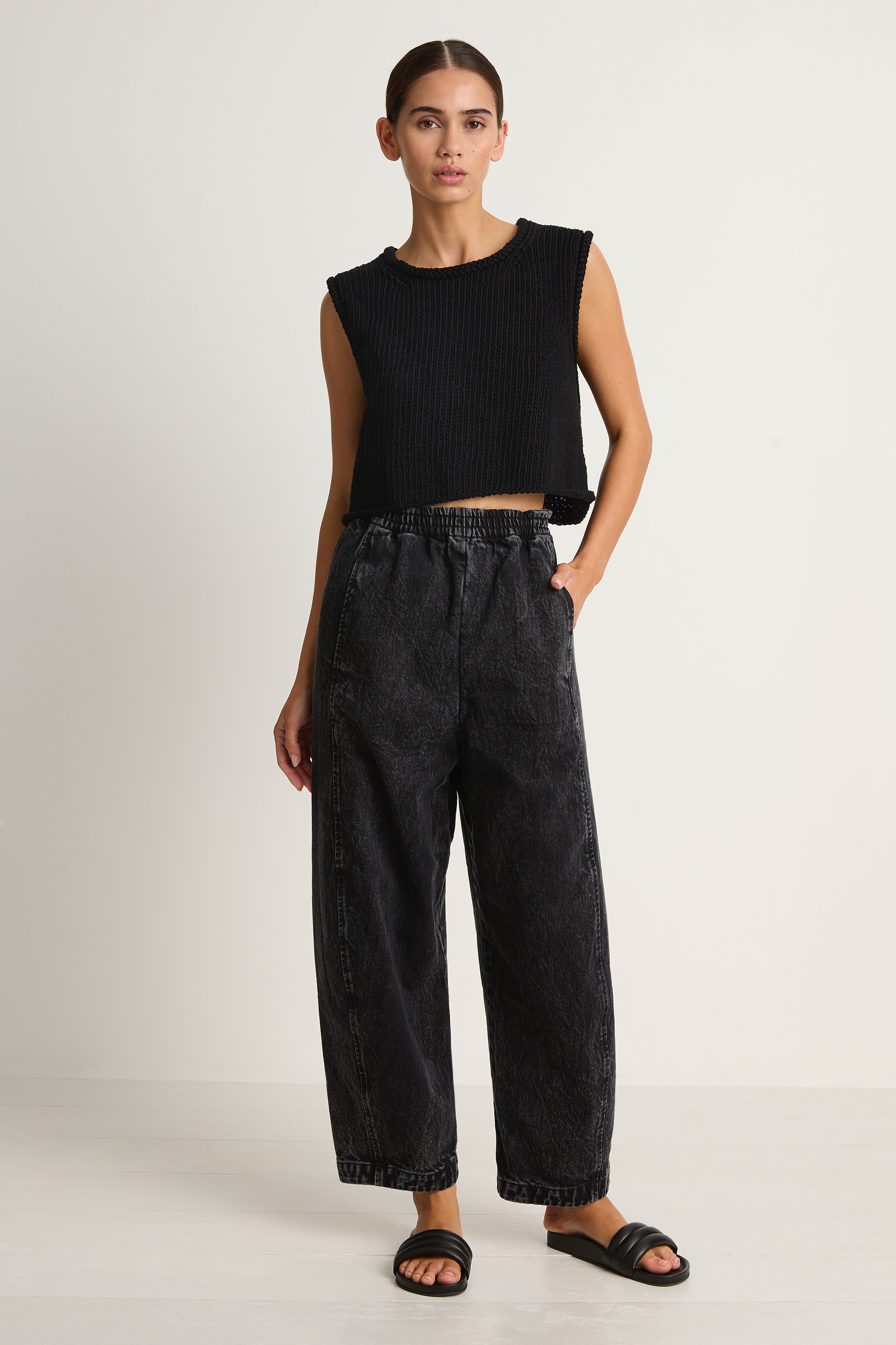 Shaina Mote Alba Pant - Washed Black