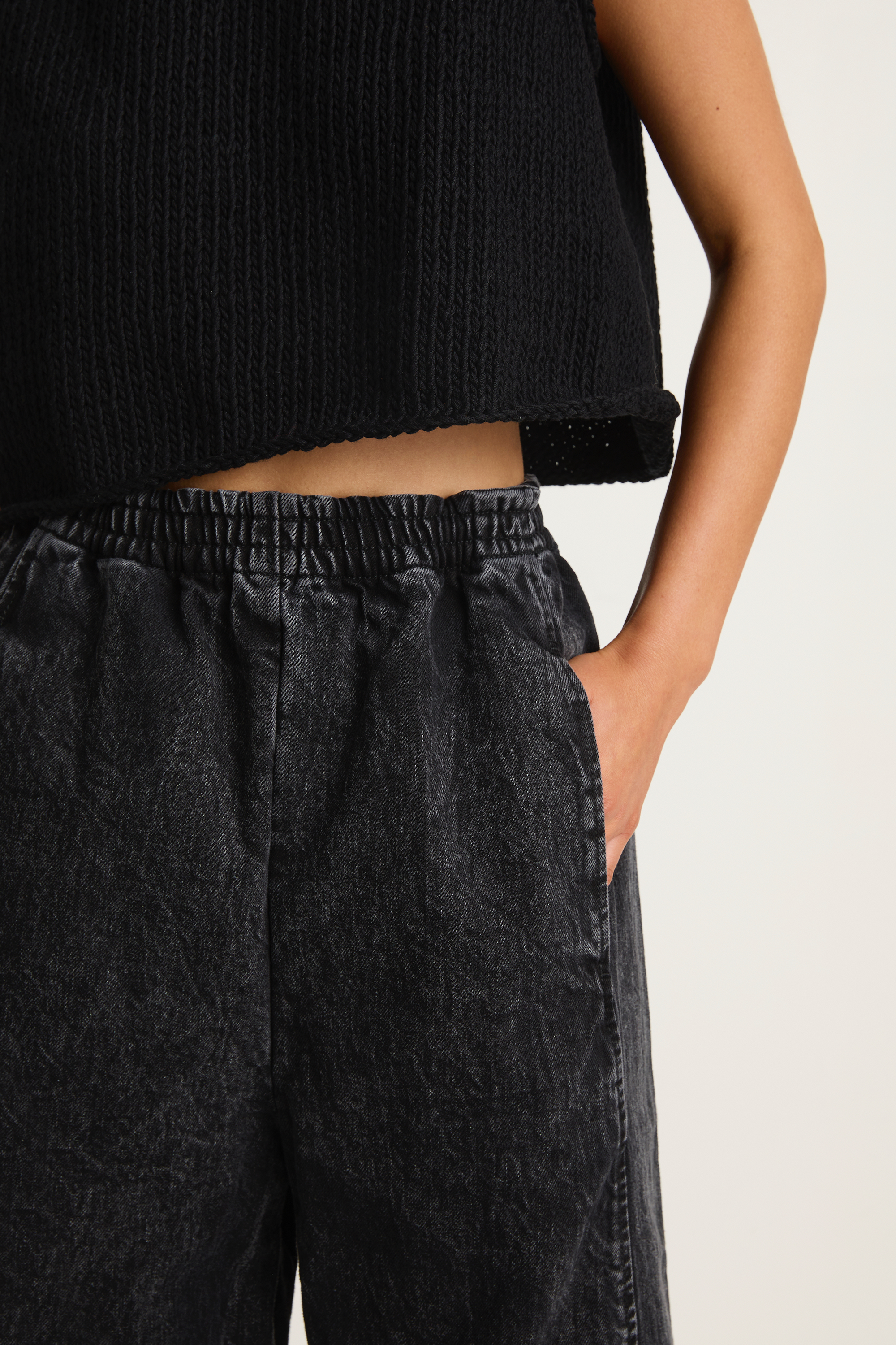 Shaina Mote Alba Pant - Washed Black