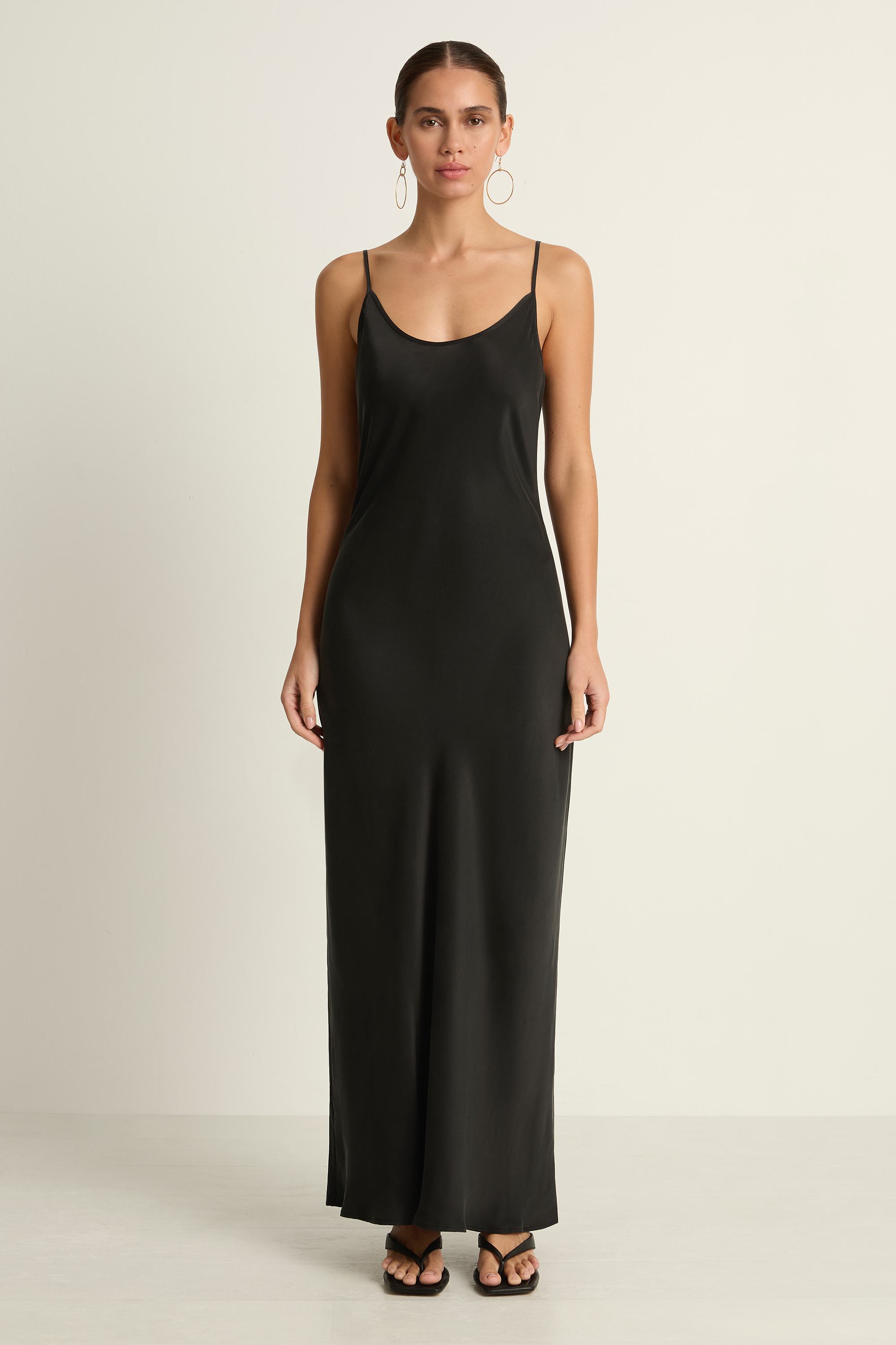 Silk Laundry 1996 Slip Dress - Black Soleil Blue Silk Laundry 1996 Slip Dress - Black Soleil Blue