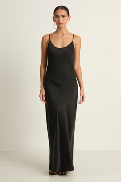 Silk Laundry 1996 Slip Dress - Black