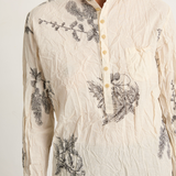 Pas De Calais Friends Of The Forest Print Blouse - Natural