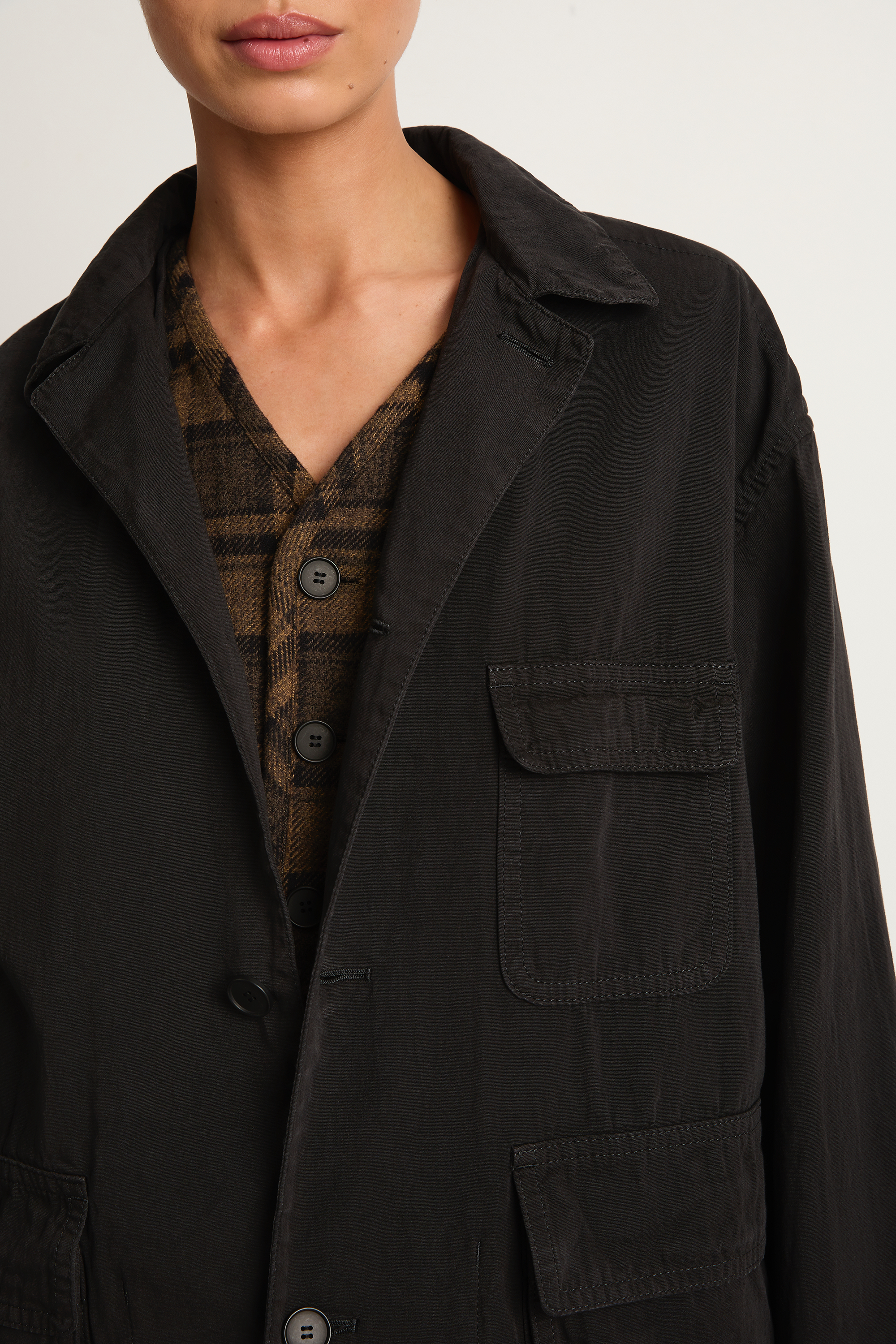 Pas De Calais Cotton Grosgrain Hunting Jacket - Dark Brown