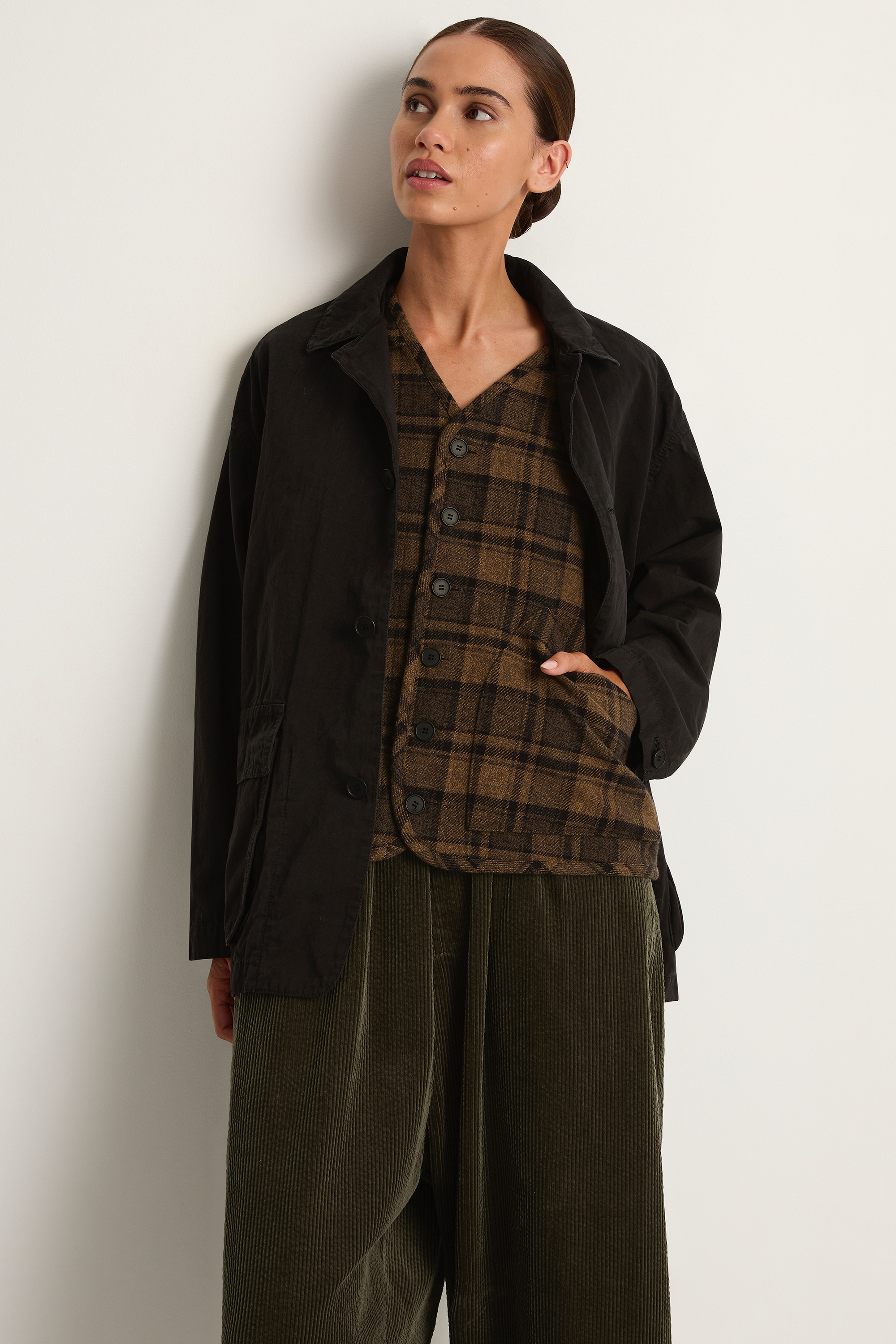 Pas De Calais Cotton Grosgrain Hunting Jacket - Dark Brown