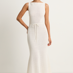 Peony Pointelle Forever Midi Dress - Seashell