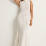 Peony Pointelle Forever Midi Dress - Seashell