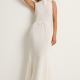 Peony Pointelle Forever Midi Dress - Seashell