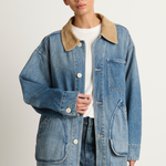 Shaina Mote Painter Coat Denim - Vintage Indigo