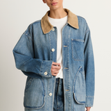 Shaina Mote Painter Coat Denim - Vintage Indigo
