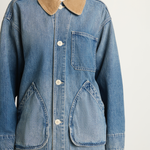 Shaina Mote Painter Coat Denim - Vintage Indigo