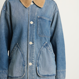Shaina Mote Painter Coat Denim - Vintage Indigo