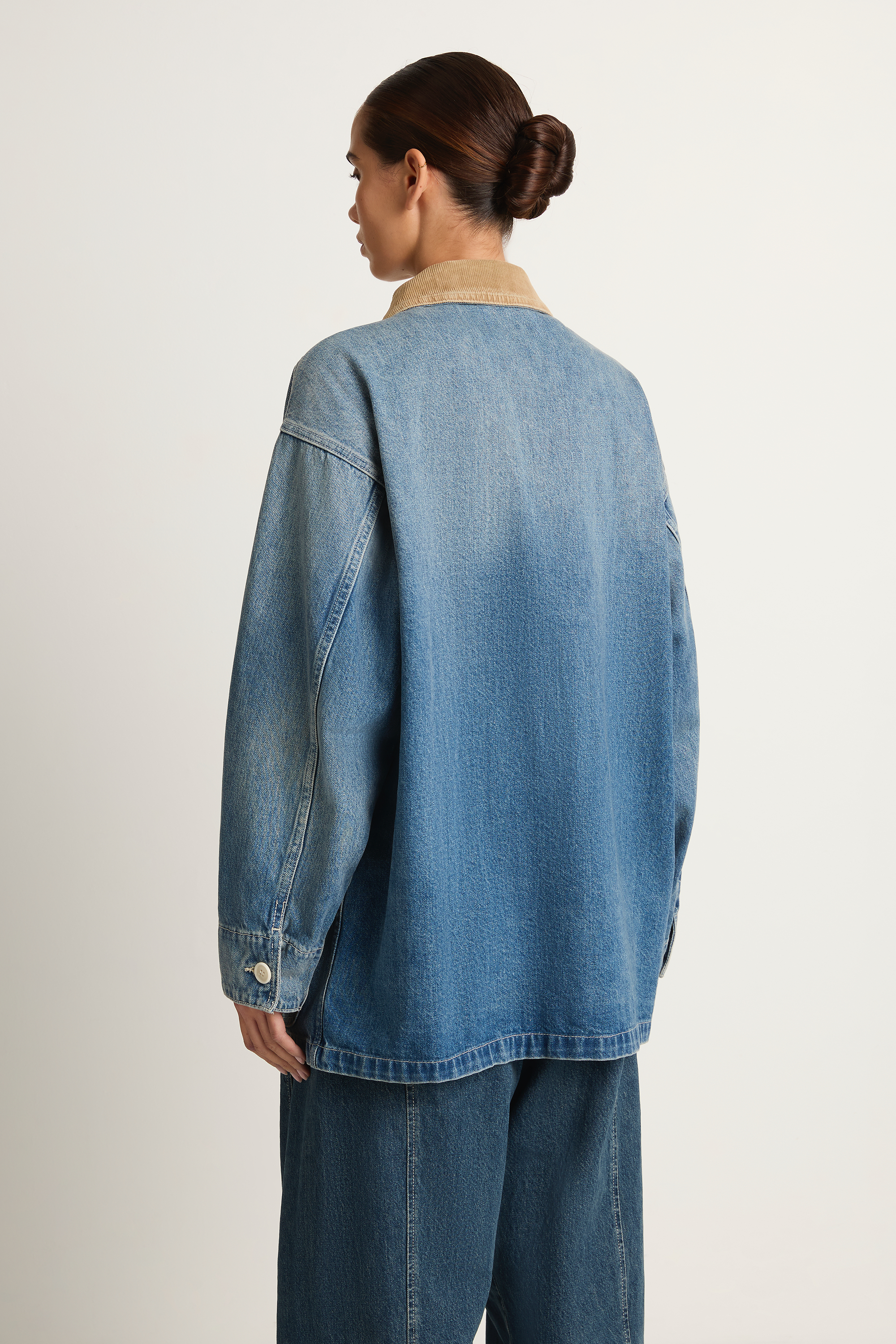 Shaina Mote Painter Coat Denim - Vintage Indigo