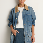 Shaina Mote Painter Coat Denim - Vintage Indigo