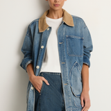 Shaina Mote Painter Coat Denim - Vintage Indigo