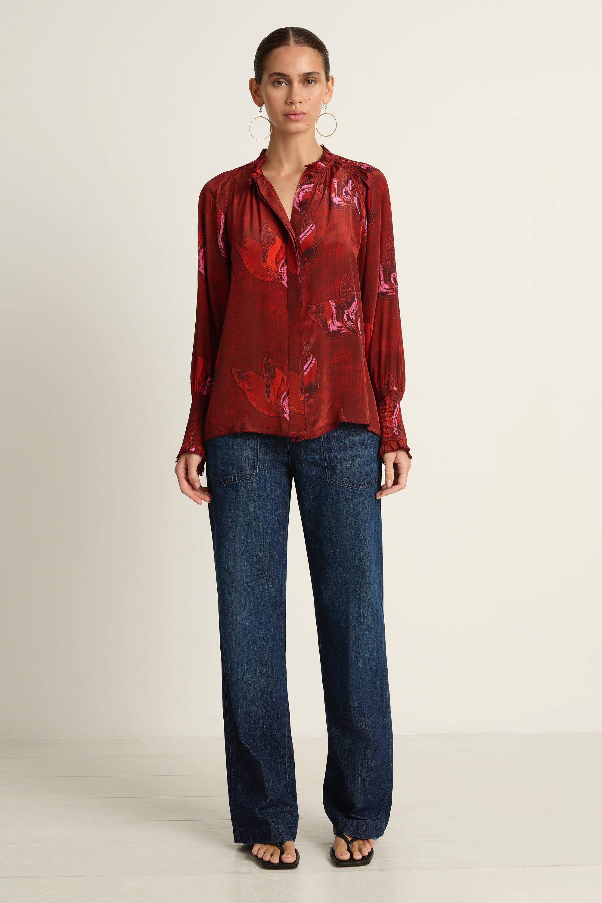 Maria Cher Melrose Julieta Blouse - Red