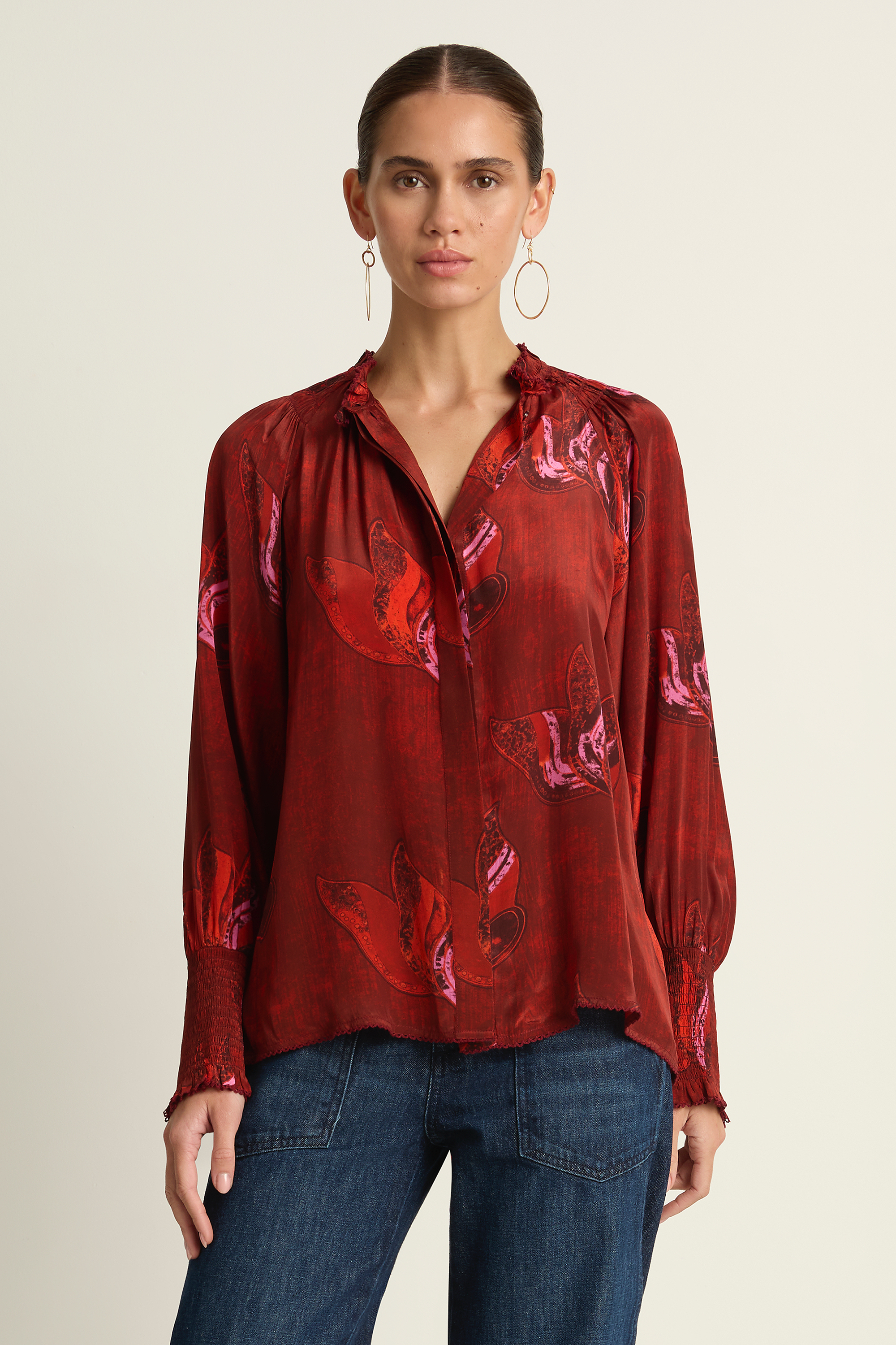 Maria Cher Melrose Julieta Blouse - Red