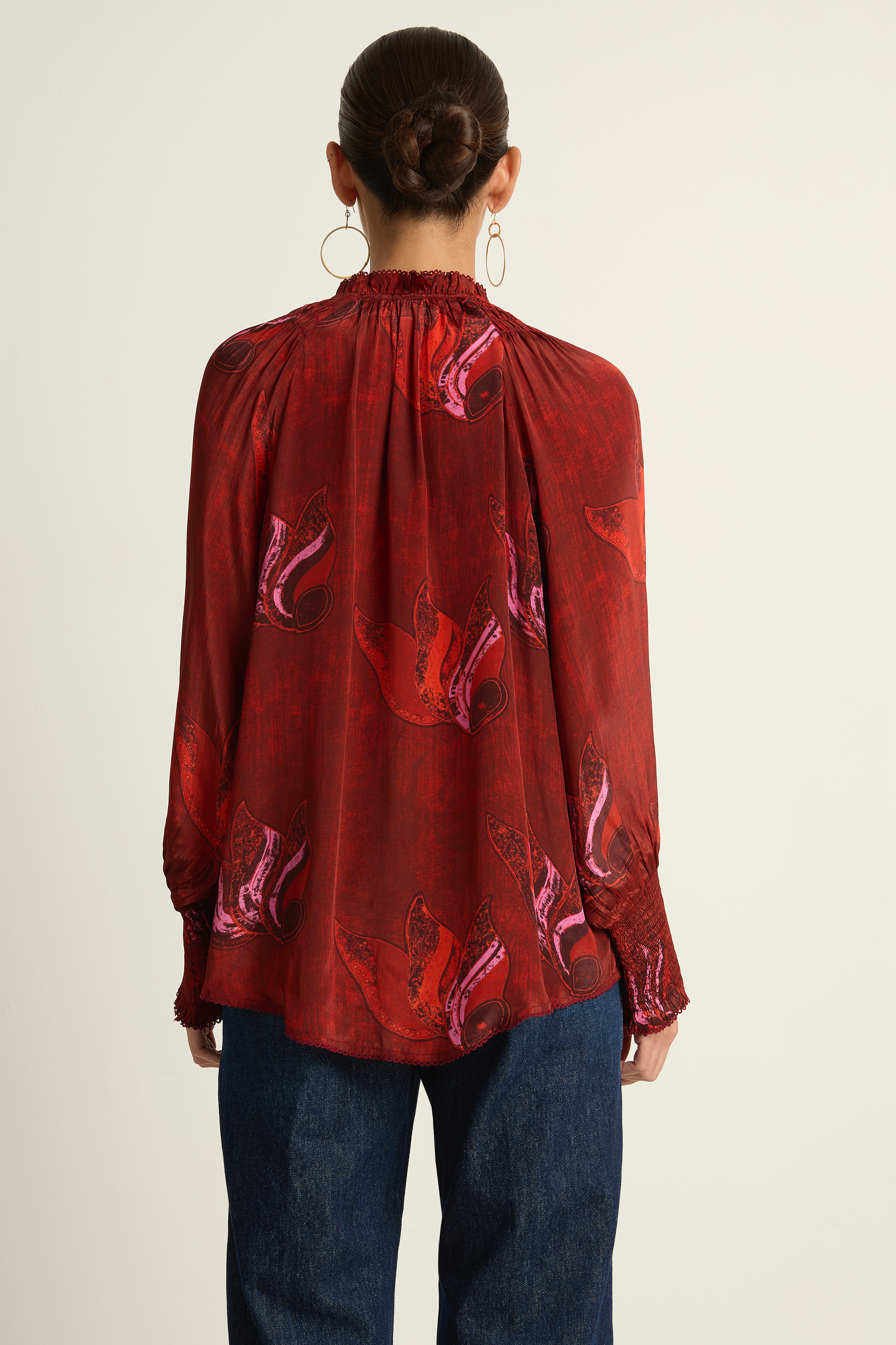 Maria Cher Melrose Julieta Blouse - Red