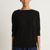 Pas De Calais Cotton Linen Jersey T-Shirt - Black