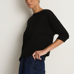 Pas De Calais Cotton Linen Jersey T-Shirt - Black