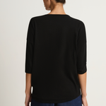 Pas De Calais Cotton Linen Jersey T-Shirt - Black