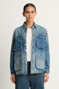 Shaina Mote Work Shirt - Vintage Indigo