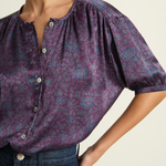Natalie Martin Violet Top - Heritage Floral Amethyst
