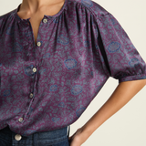 Natalie Martin Violet Top - Heritage Floral Amethyst